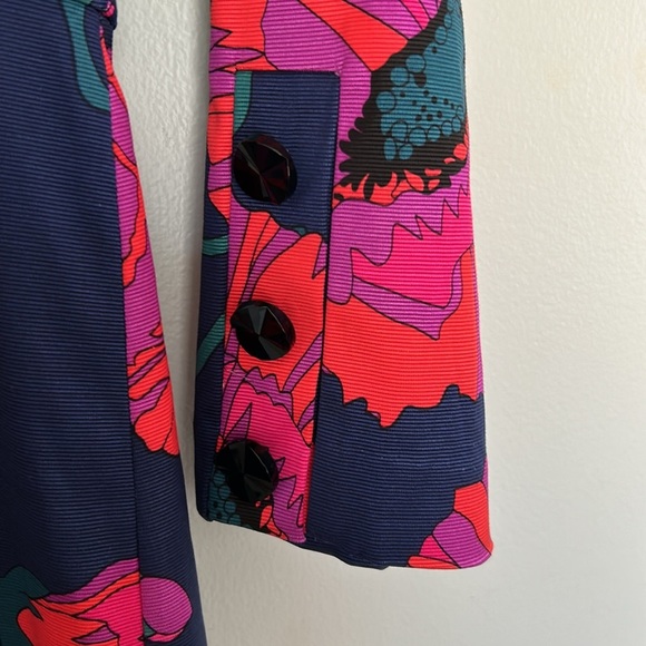 Trina Turk Coltrane Vanguard Floral Fail Button Dress - Picture 5 of 11